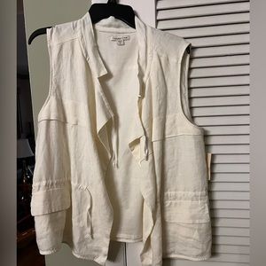NWT Women’s Coldwater Creek Linen Vest M
